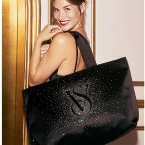 Black Victoria’s Secret Bag with Shiny Highlights